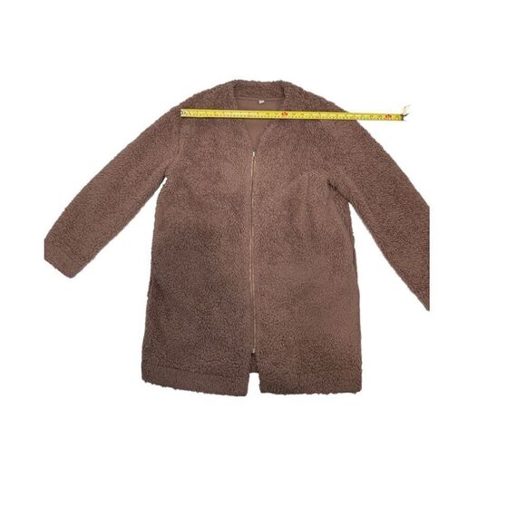 Uniqlo Dusty Pink Teddy Jacket - Picture 7 of 10